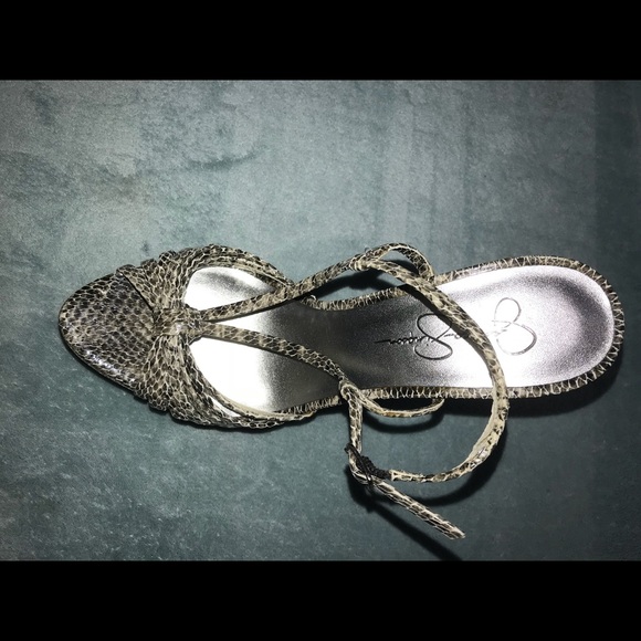 Jessica Simpson Strappy Python Heels - Picture 4 of 7